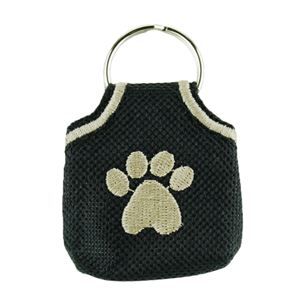 Front of Woof Hoof Dog Tag Silencer Black