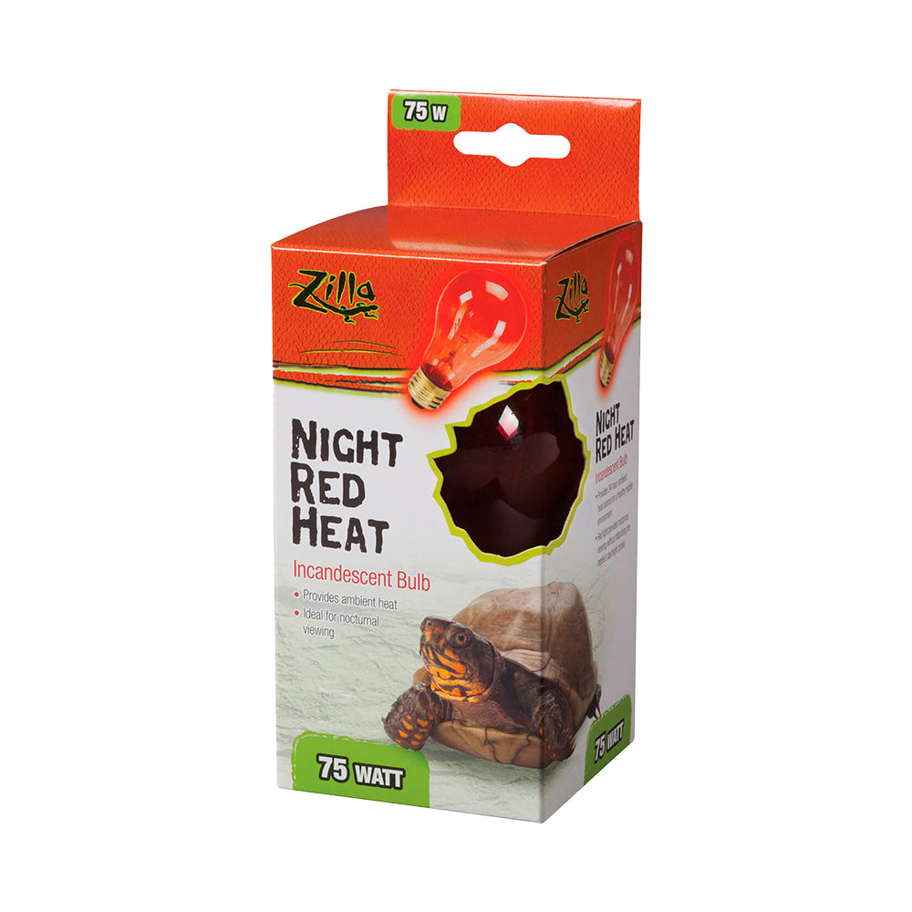 Front of Zilla Night Red Heat Incandescent Bulb 75W