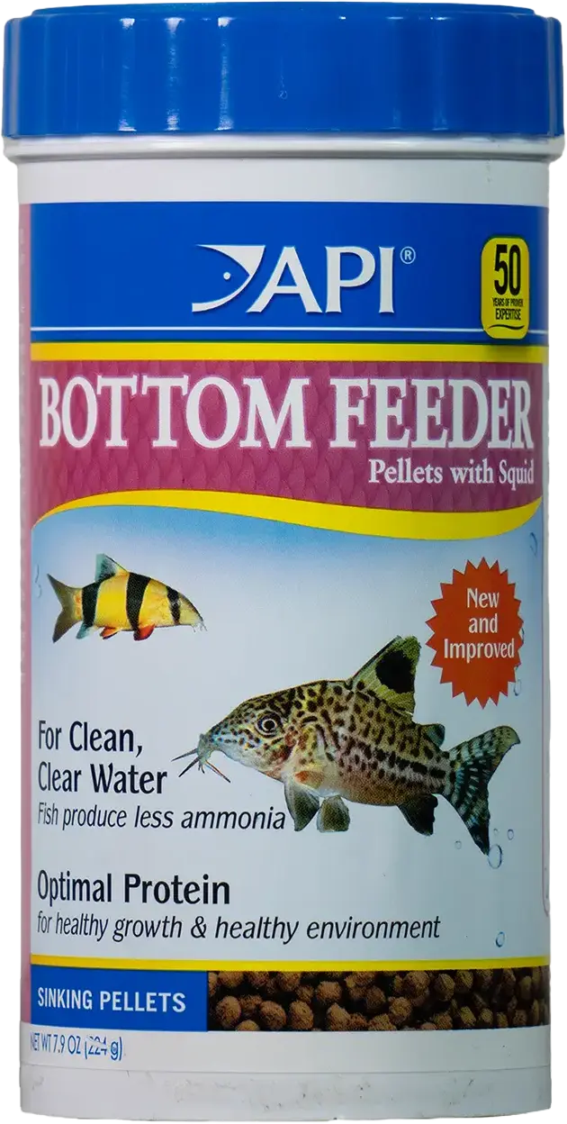 Front of API Bottom Feeder Pellets with Squid Fish Food 7.9-oz