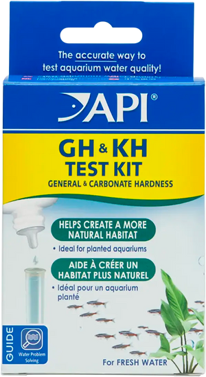 Front of API GH & KH General & Carbonate Hardness Freshwater Aquarium Test Kit