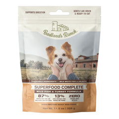 Badlands Ranch Superfood Complete Air-Dried Dog Food Wild Fish & Turkey 11.5-oz