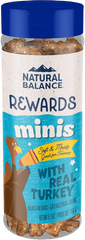 Natural Balance Pet Foods Rewards Minis Soft & Meaty Dog Treats Turkey 5.3-oz