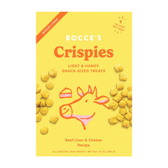 Bocce's Bakery Crispies Light & Handy Snack-Sized Dog Treats Beef Liver & Cheese 10-oz