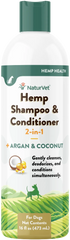 NaturVet Hemp 2-in-1 Shampoo & Conditioner for Dogs 16-oz
