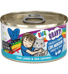 Weruva B.F.F. OMG Chicken & Pumpkin Love Munchkin! Dinner in Gravy Wet Cat Food 2.8-oz