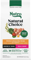 Nutro Natural Choice Chicken & Brown Rice Small Breed Senior Dry Dog Food 5-lb