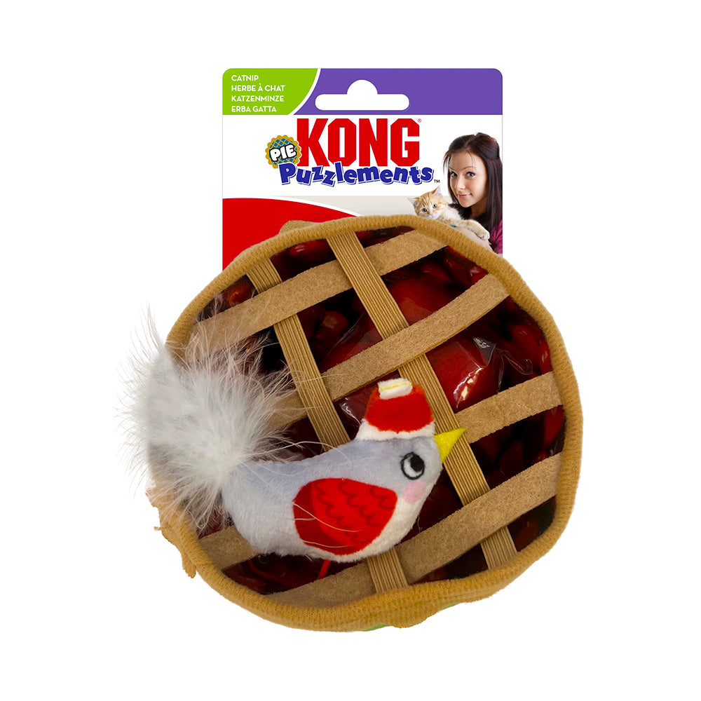 KONG Holiday Puzzlements Pie Cat Toy, One Size