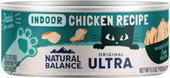 Natural Balance Pet Foods Original Ultra Indoor Canned Cat Food Chicken Formula 5.5-oz