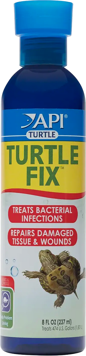 Front of API Turtle Fix Antibacterial Turtle Remedy 8-oz