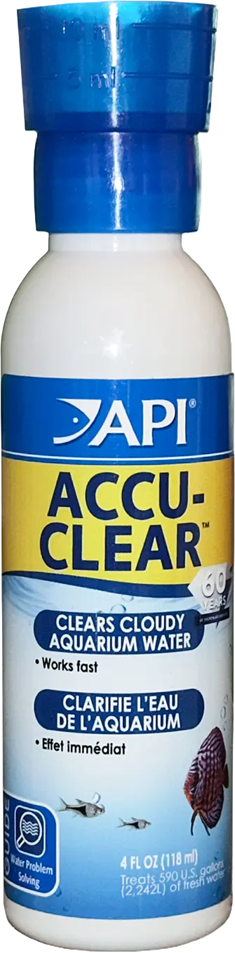 Front of API Accu-Clear Aquarium Water Clarifier 4-oz