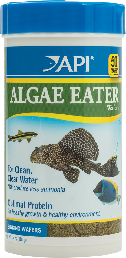 Front of API Algae Eater Premium Sinking Wafer Fish Food 6.4-oz