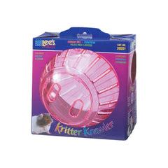 Lee's Aquarium & Pet Products Kritter Krawler Colored View-Thru Box Exercise Wheel Red Standard