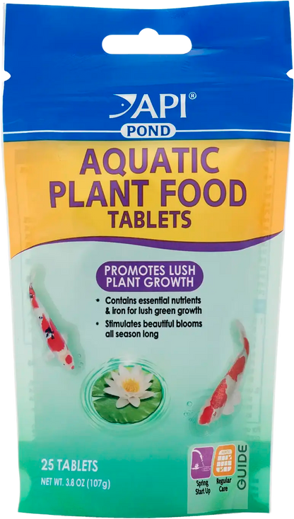 Front of API Pond Aquatic Plant Food Tablets 25 Count