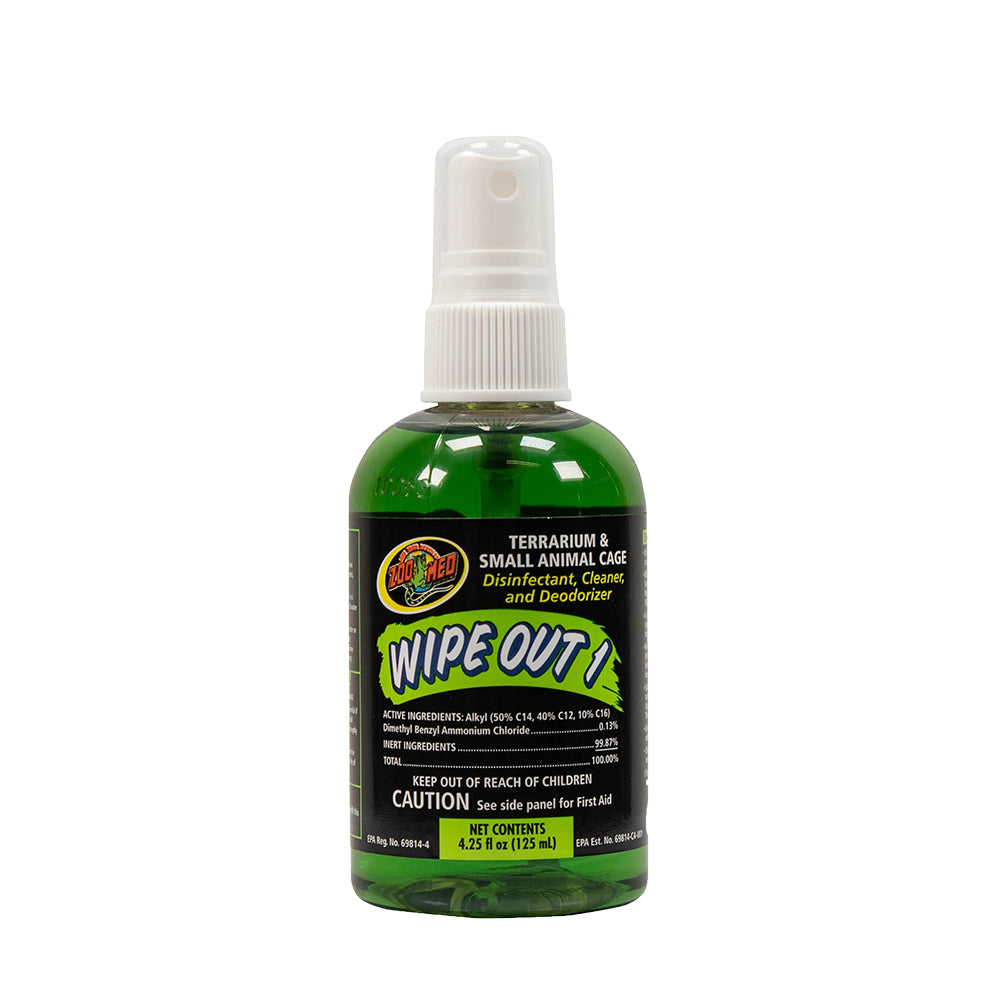 Front of Zoo Med Wipe Out 1 for Terrariums & Small Animal Cage 4.25-oz