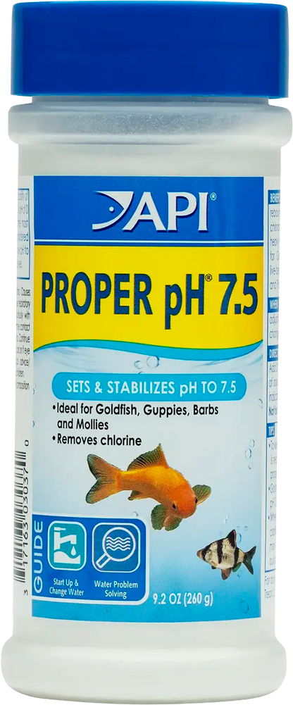 Front of API Proper pH 7.5 Aquarium Water Treatment 9.2-oz