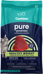 CANIDAE PURE Grain-Free Limited Ingredient Healthy Weight Dry Cat Food Tuna 10-lb
