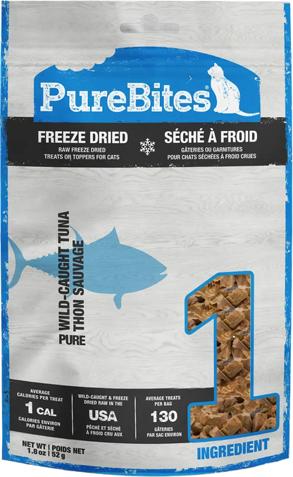Front of PureBites Wild-Caught Tuna Freeze-Dried Cat Treats 1.8-oz