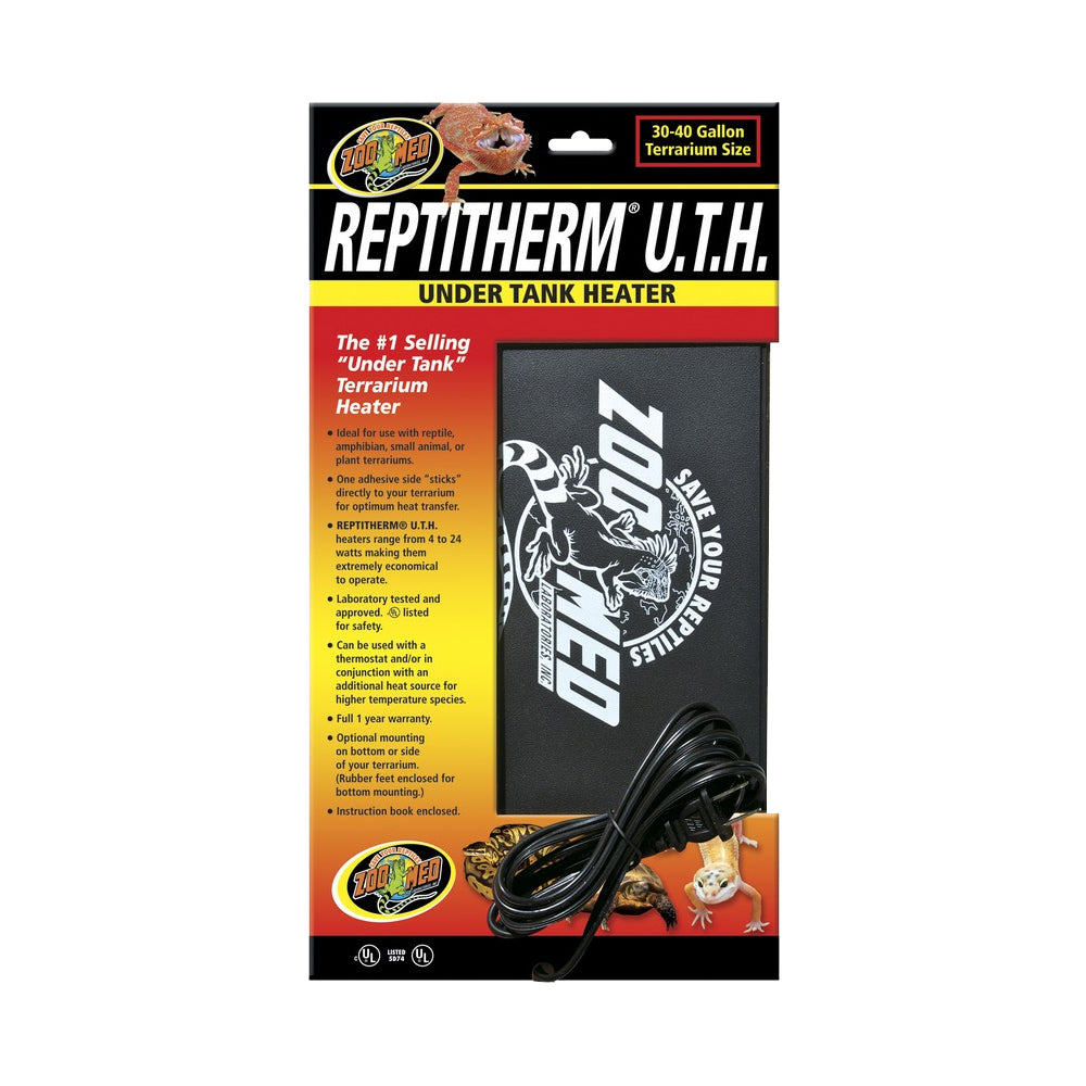 Front of Zoo Med ReptiTherm Under Tank Heater (U.T.H) 16W 8 in X 12 in Medium