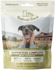 Badlands Ranch Superfood Complete Air-Dried Dog Food Beef 11.5-oz