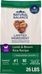 Natural Balance Pet Foods Limited Ingredient Large Breed Adult Dry Dog Food Lamb & Brown Rice 26-lb
