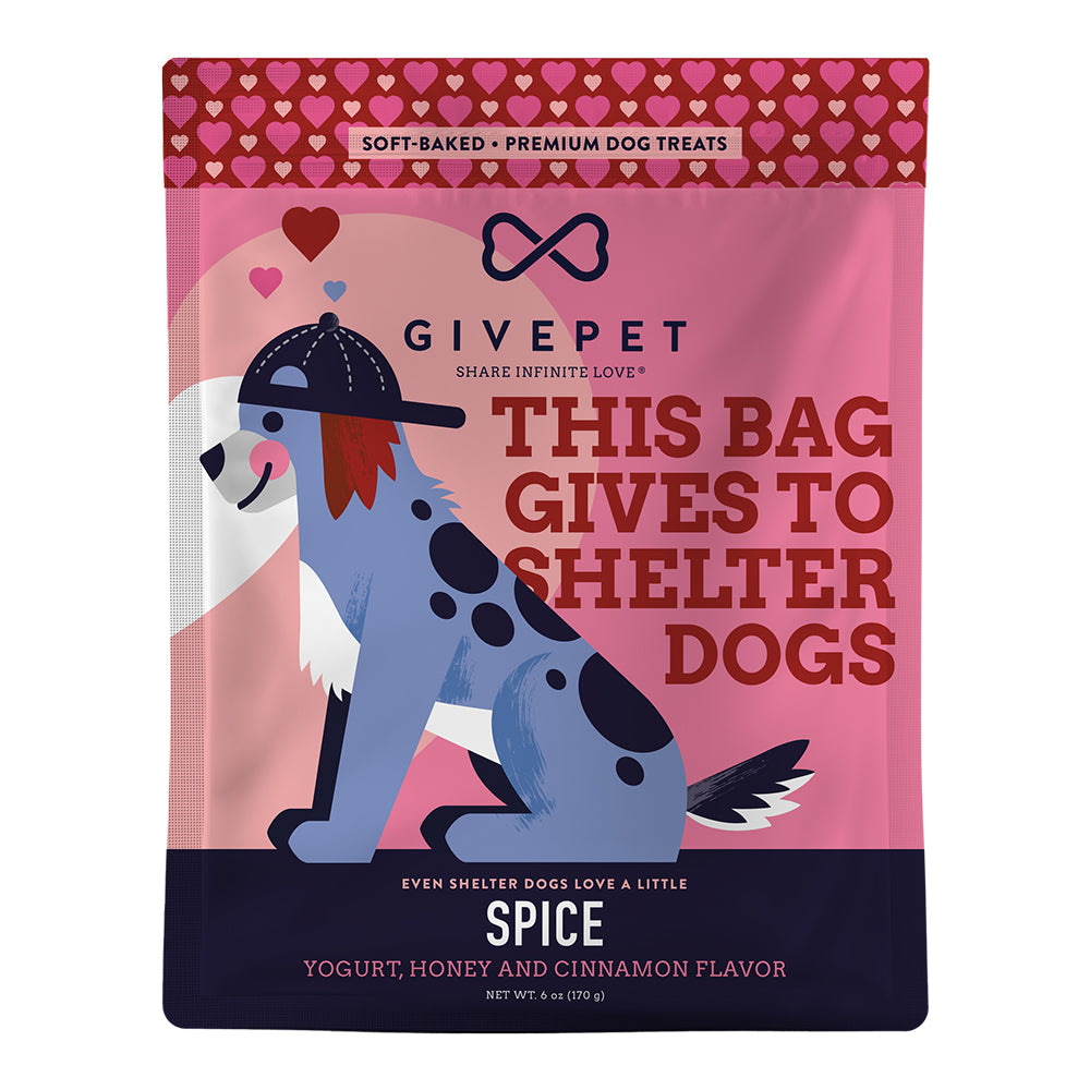 Front of Givepet Spice Soft-Baked Premium Dog Treats Yogurt, Honey & Cinnamon 6-oz