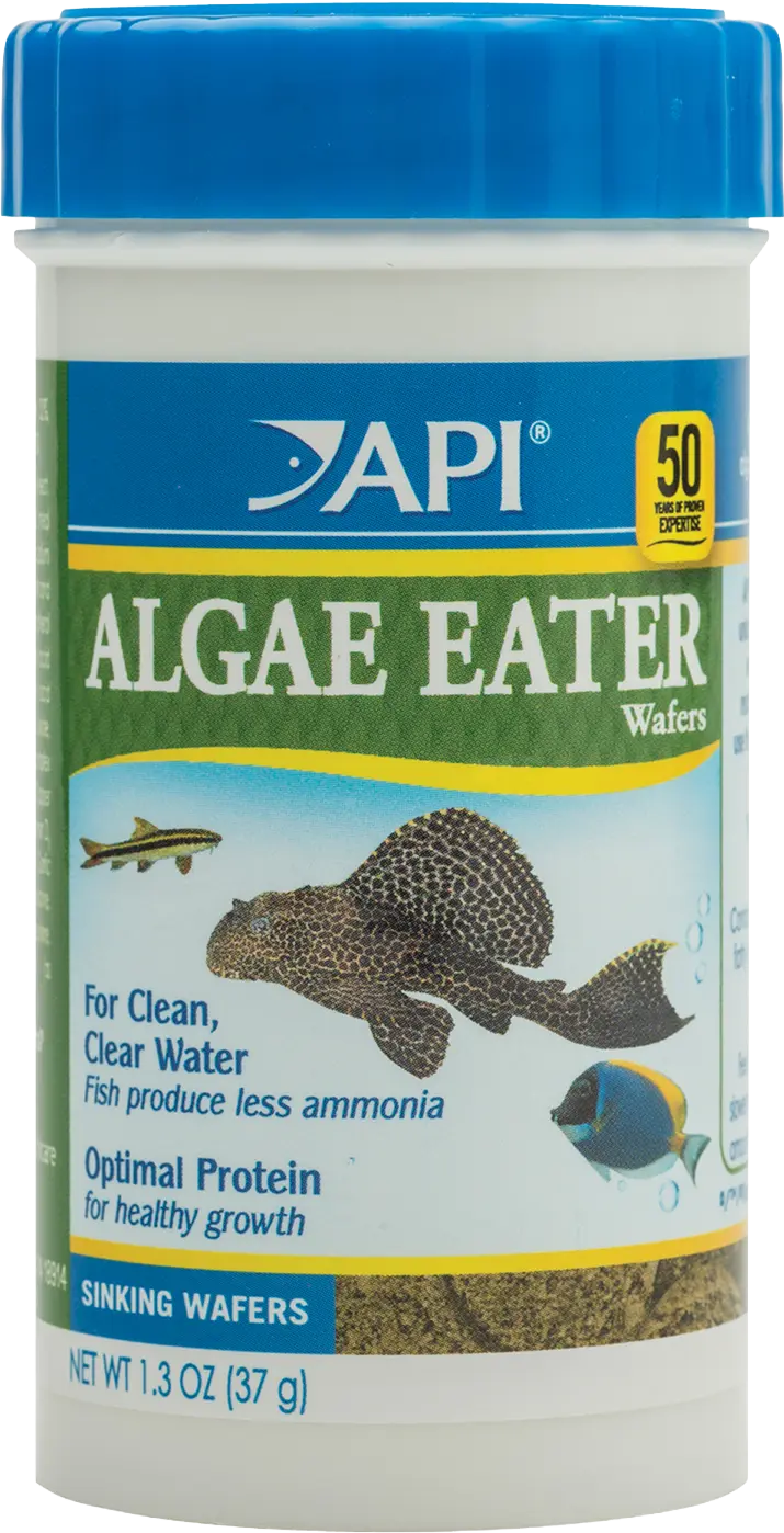 Front of API Algae Eater Premium Sinking Wafer Fish Food 1.3-oz
