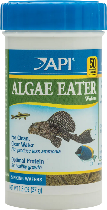 Front of API Algae Eater Premium Sinking Wafer Fish Food 1.3-oz