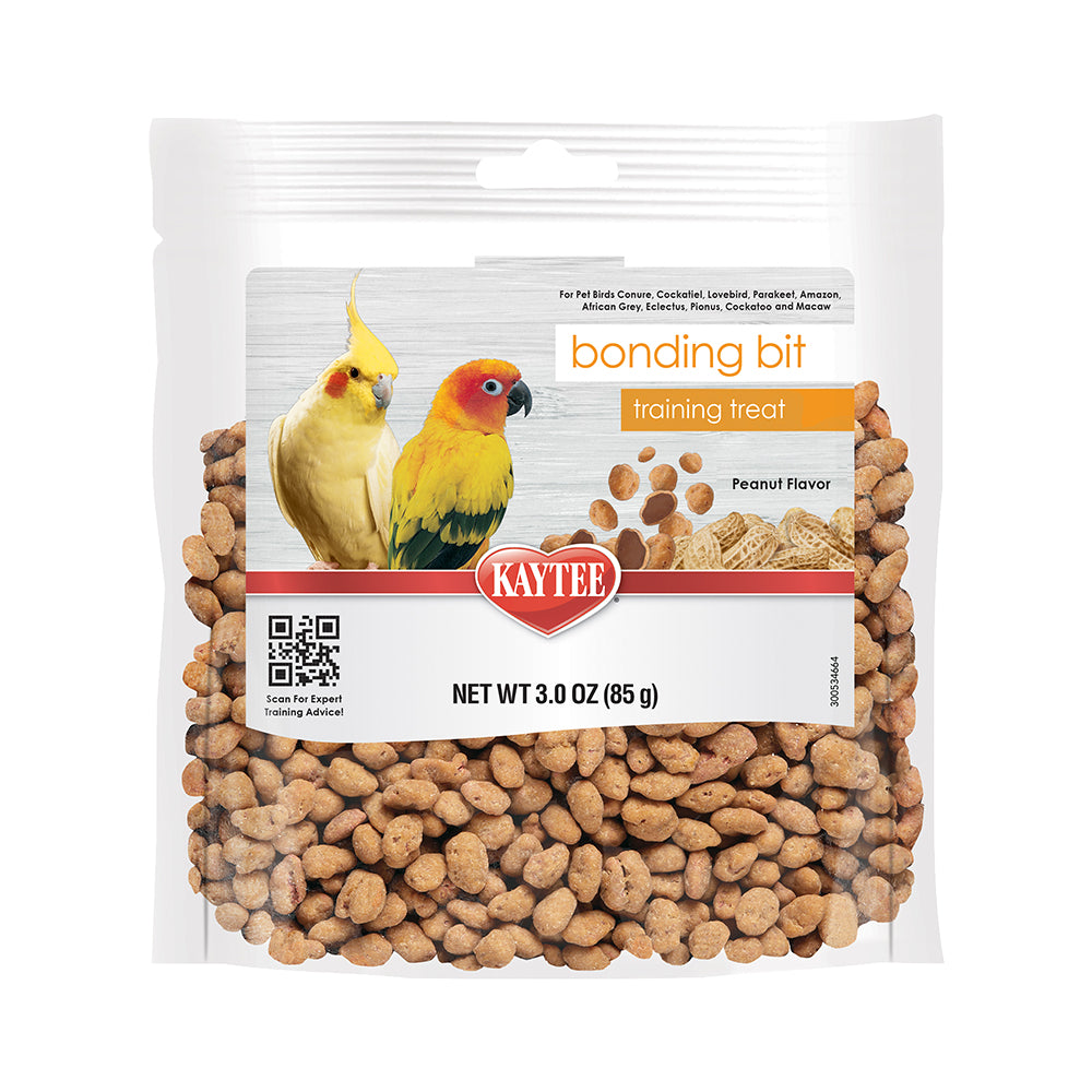 Front of Kaytee Bonding Bites Bird Training Treats Peanut Butter 3-oz
