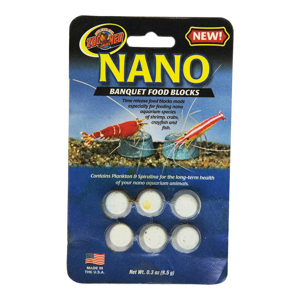 Front of Zoo Med Nano Banquet Fish Feeding Block Mini 0.3-oz