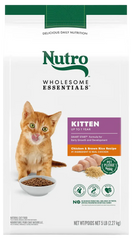 Nutro Wholesome Essentials Chicken & Brown Rice Early Development Kitten Dry Cat Food 5-lb