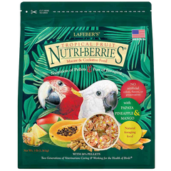 Lafeber Tropical Fruit Nutri-Berries Macaw & Cockatoo Bird Food 3-lb