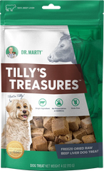Dr. Marty Tilly's Treasures Freeze-Dried Dog Treats Beef Liver 4-oz
