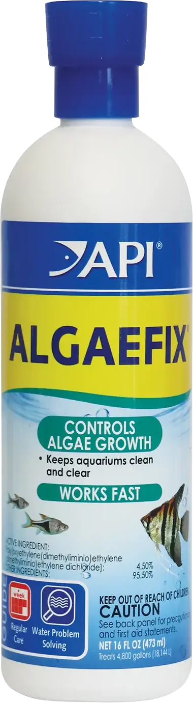 Front of API AlgaeFix Freshwater Aquarium Algaecide 16-oz