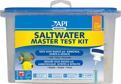 Front of API Saltwater Aquarium Master Test Kit