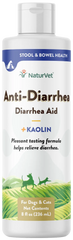 NaturVet Anti-Diarrhea Plus Kaolin Liquid for Dogs & Cats 8-oz