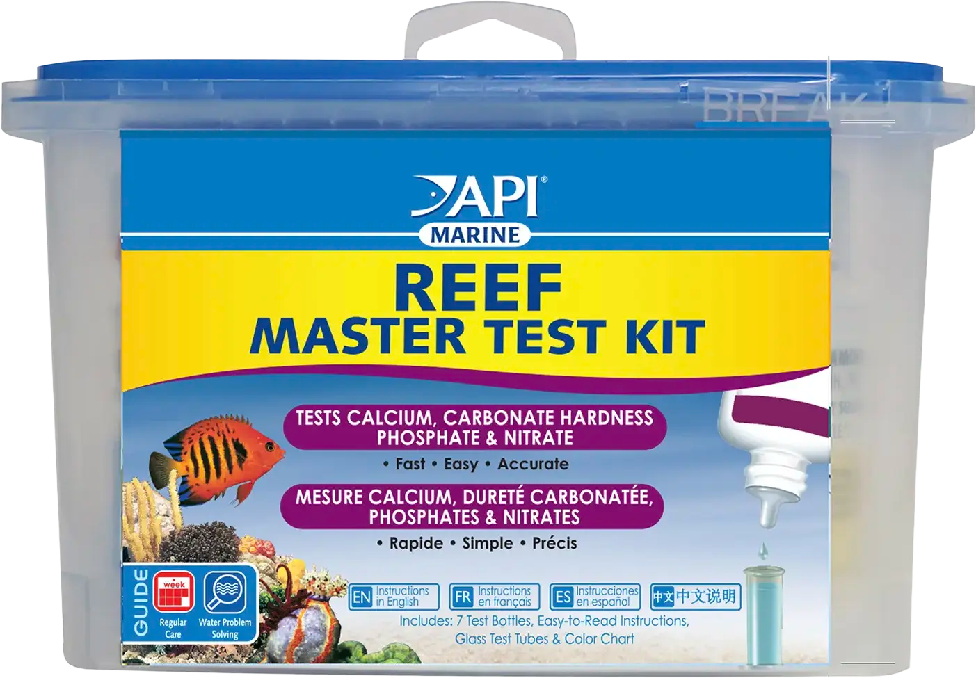Front of API Reef Aquarium Master Test Kit