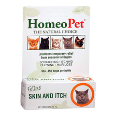 HomeoPet Feline Skin & Itch Relief Supplement for Cats 15 ml