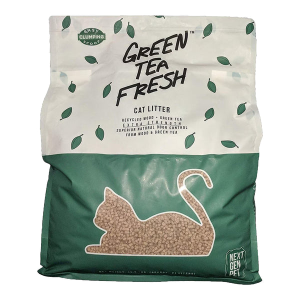 Front of Next Gen Green Tea Fresh Cat Litter 11.5-lb