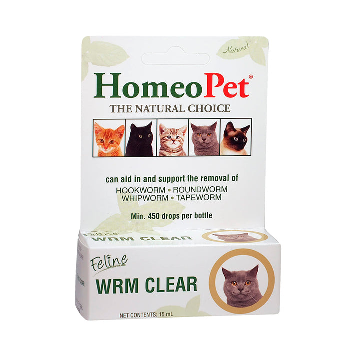 HomeoPet Feline WRM Clear Dewormer for Cats
