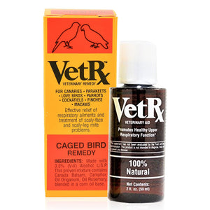 Front of VetRx Caged Bird Remedy 2-oz