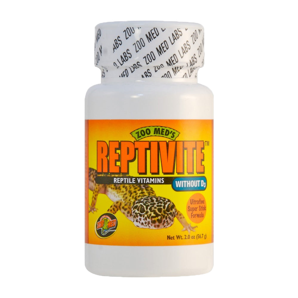 Front of Zoo Med ReptiVite without D3 Reptile Vitamin 2-oz