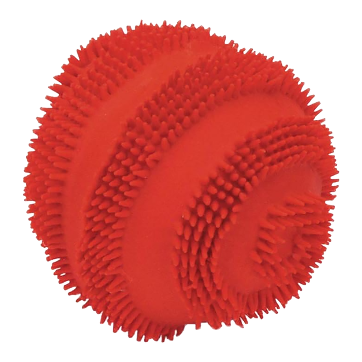 Coastal Rascals Latex Spiny Ball Dog Toy Red, 2.5-in