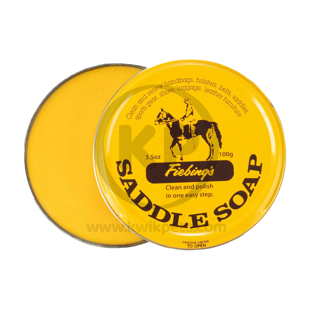 Fiebing's Saddle Soap Paste Yellow 3oz, Kwik Pets