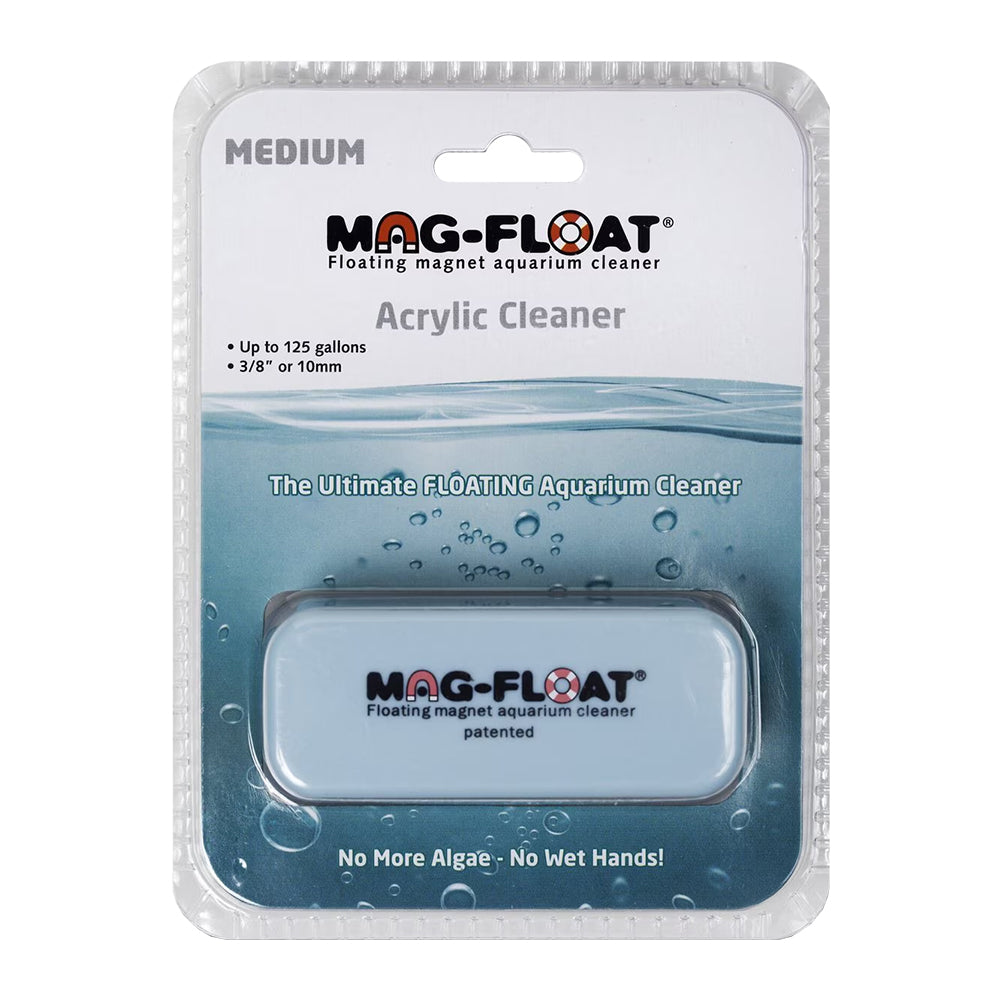 Front of Mag-Float Floating Magnet Acrylic Aquarium Cleaner Medium