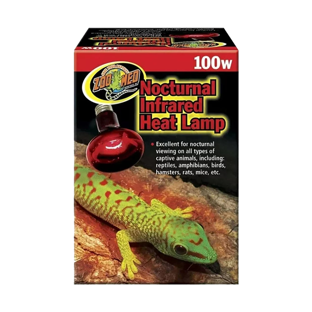 Front of Zoo Med Nocturnal Infrared Heat Lamp 100W