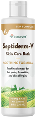 NaturVet Septiderm-V Skin Care Soothing Formula Lotion for Dogs & Cats 8-oz