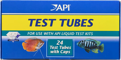 Front of API Plastic Test Tubes with Caps for Aquarium 24 Count