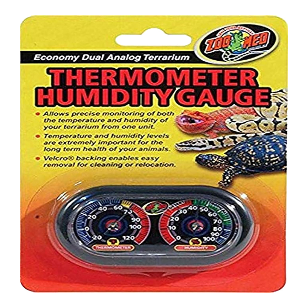Dual Analog Terrarium Thermometer & Humidity Gauge