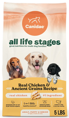 Canidae All Life Stages Dry Dog Food Real Chicken & Ancient Grains Recipe 5- lb