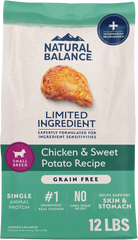 Natural Balance Pet Foods Limited Ingredient Grain Free Small Breed Dry Dog Food Chicken & Sweet Potato 12-lb